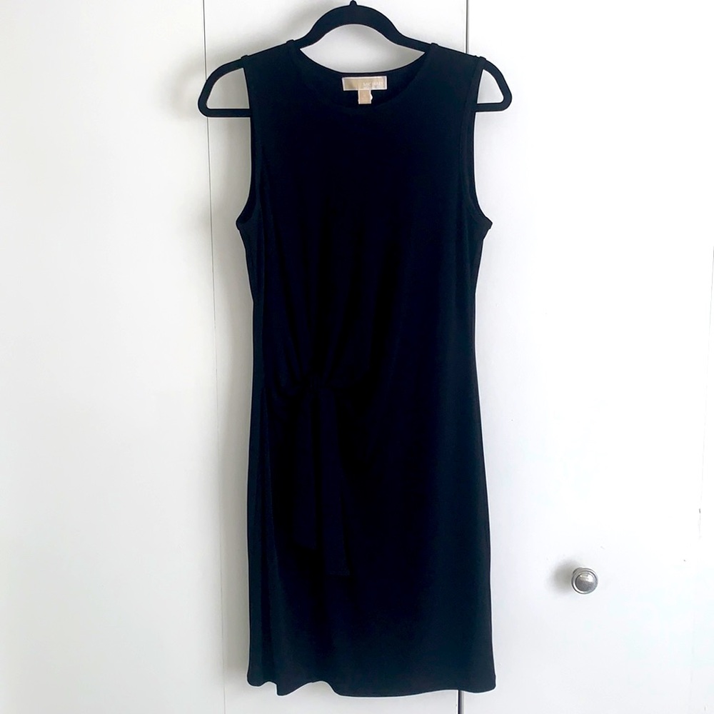 MICHAEL KORS - Black Waist-tie Dress